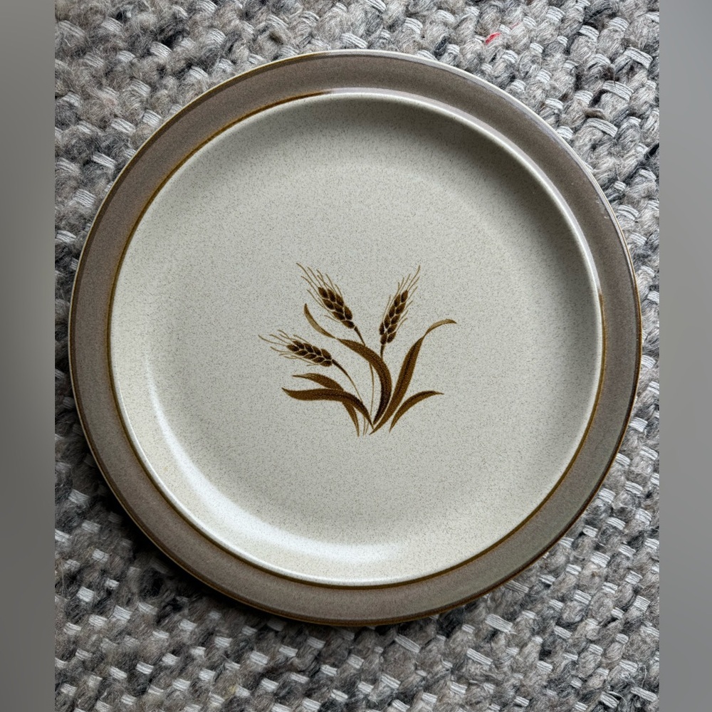 Vintage Autumn Wheat Stoneware 12” Chop Plate